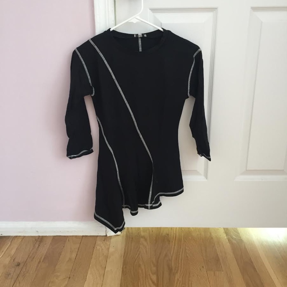 Asymmetrical Black Top